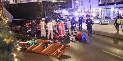 Politia germana a intensificat cautarile pentru prinderea autorului atentatului din Piata de Craciun si ar fi in cautarea unui tunisian